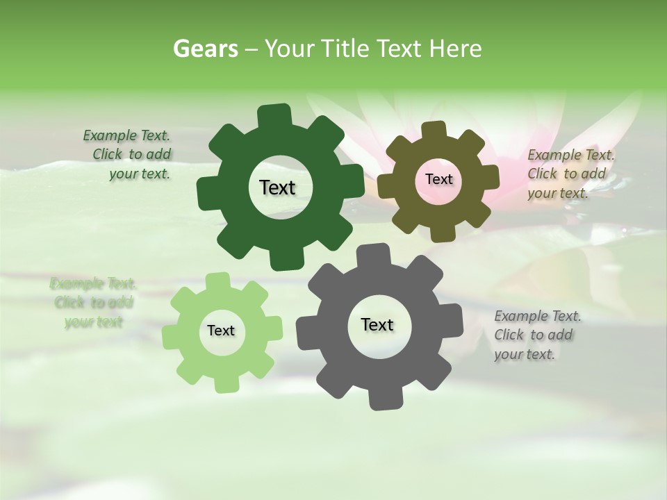 Leaf Aquatic Wallpaper PowerPoint Template