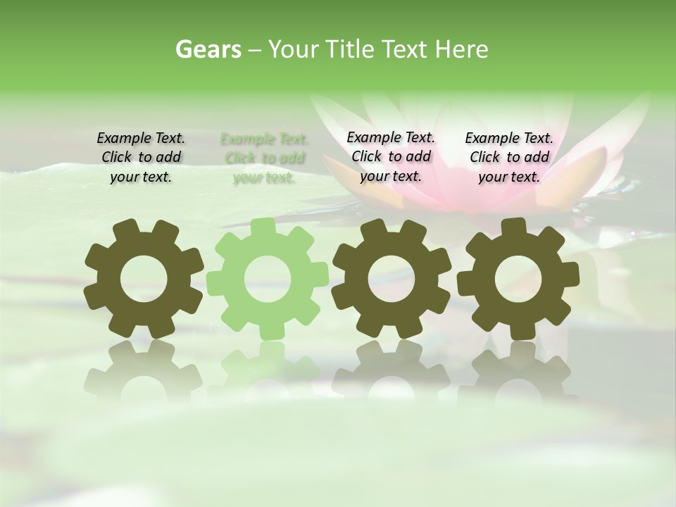 Leaf Aquatic Wallpaper PowerPoint Template