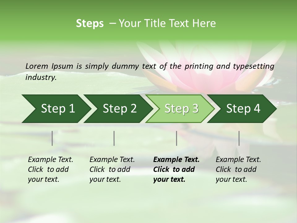 Leaf Aquatic Wallpaper PowerPoint Template