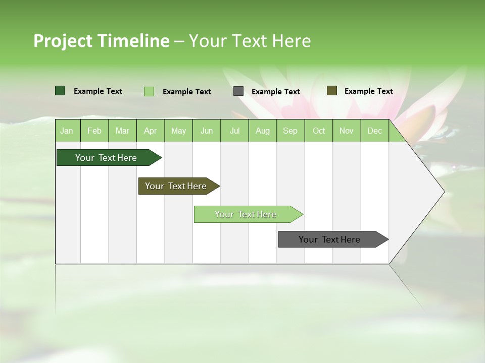 Leaf Aquatic Wallpaper PowerPoint Template