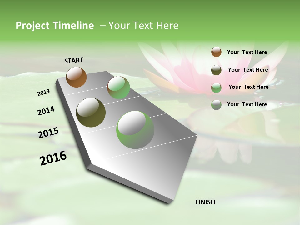 Leaf Aquatic Wallpaper PowerPoint Template