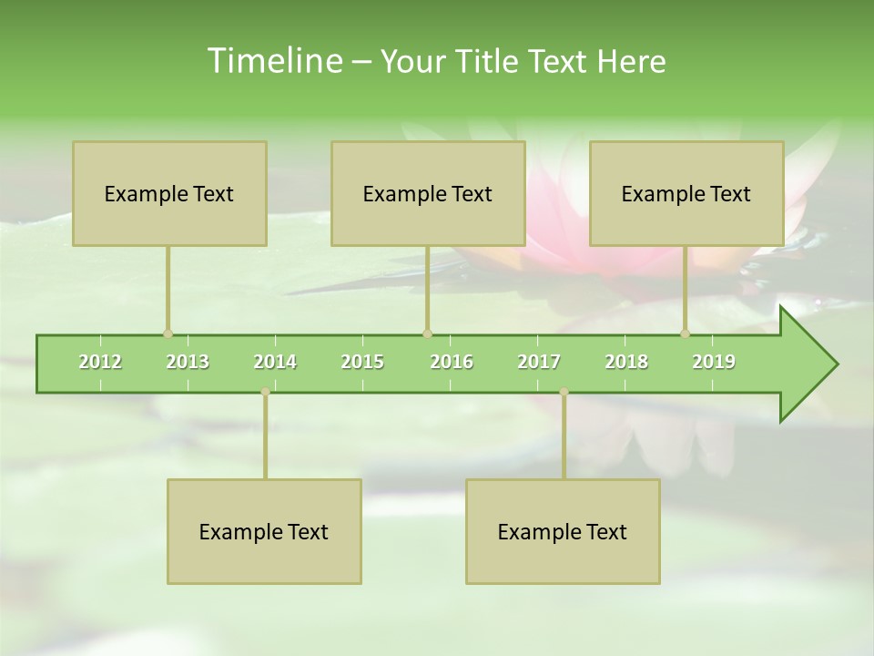 Leaf Aquatic Wallpaper PowerPoint Template