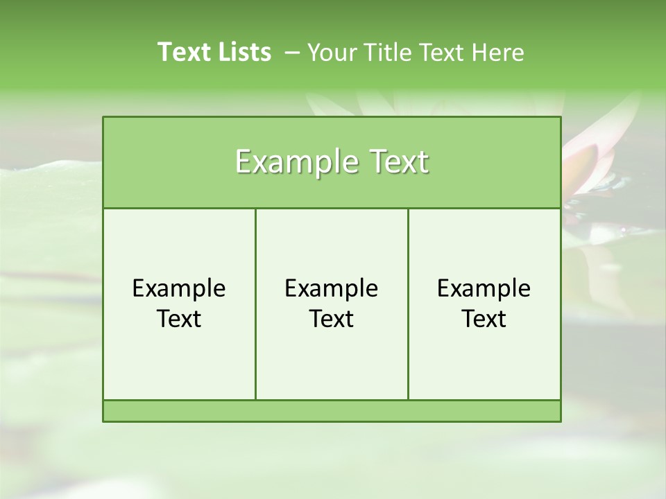 Leaf Aquatic Wallpaper PowerPoint Template