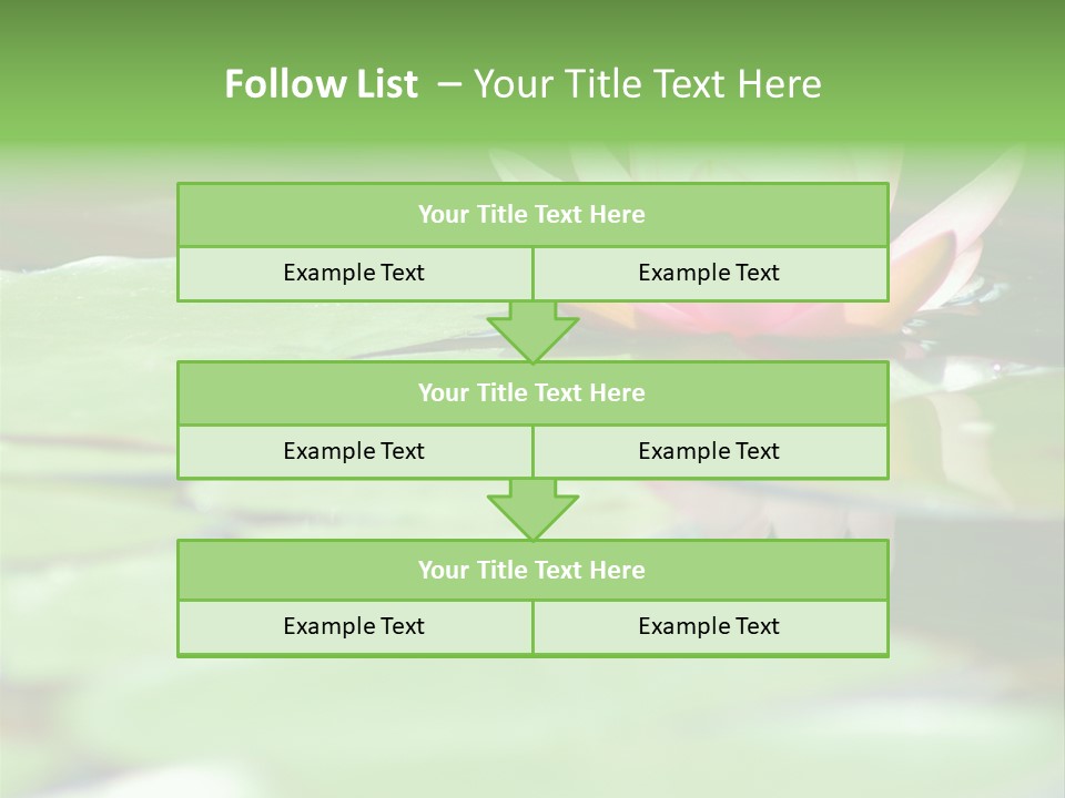 Leaf Aquatic Wallpaper PowerPoint Template