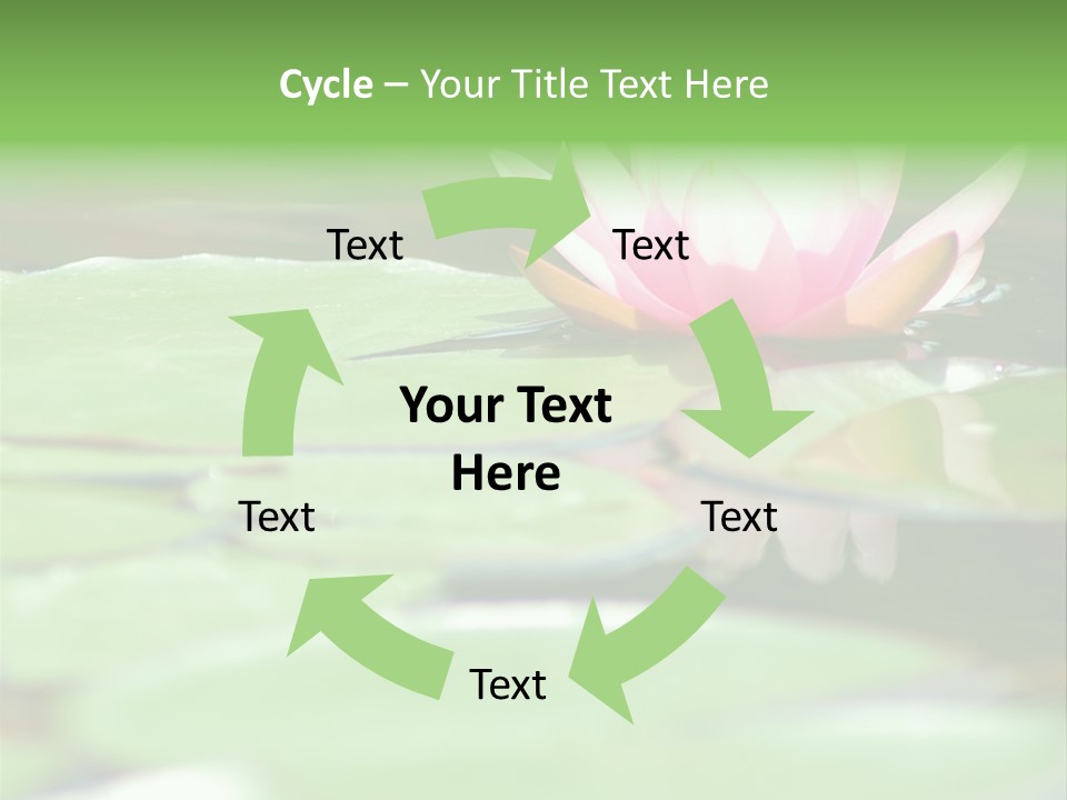 Leaf Aquatic Wallpaper PowerPoint Template