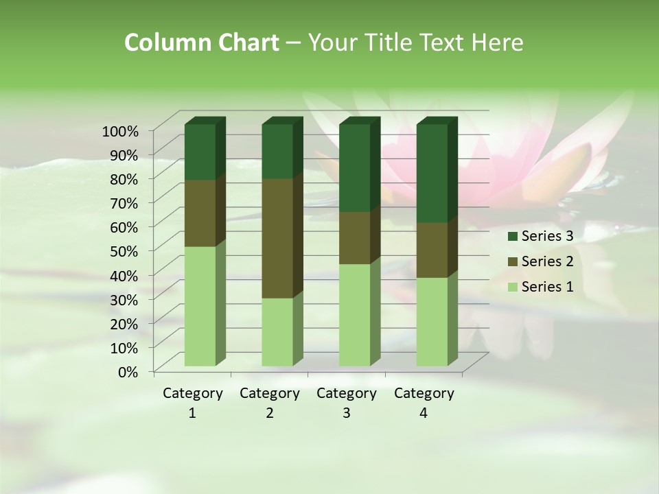 Leaf Aquatic Wallpaper PowerPoint Template