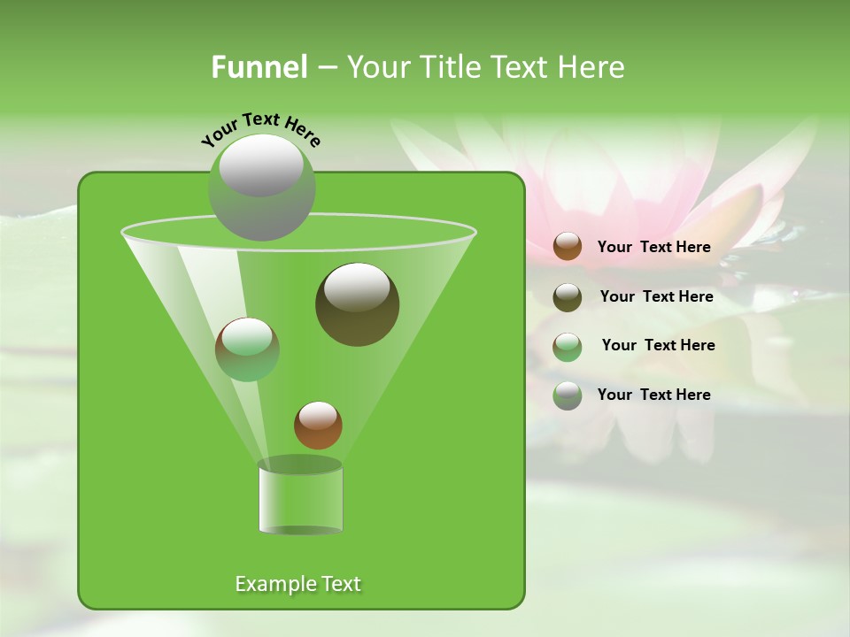 Leaf Aquatic Wallpaper PowerPoint Template