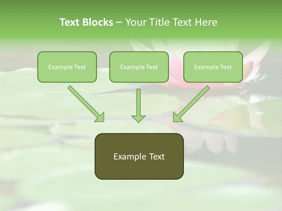 Leaf Aquatic Wallpaper PowerPoint Template