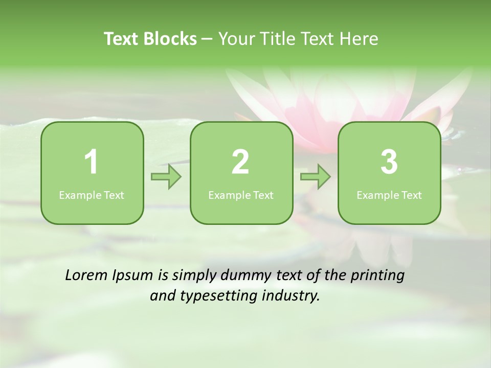 Leaf Aquatic Wallpaper PowerPoint Template