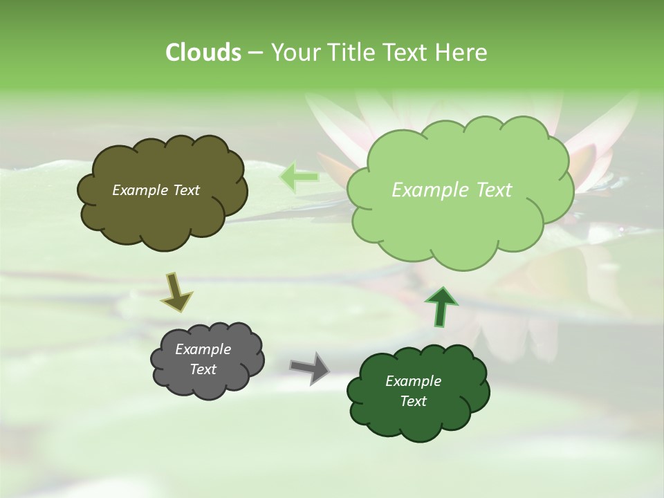 Leaf Aquatic Wallpaper PowerPoint Template