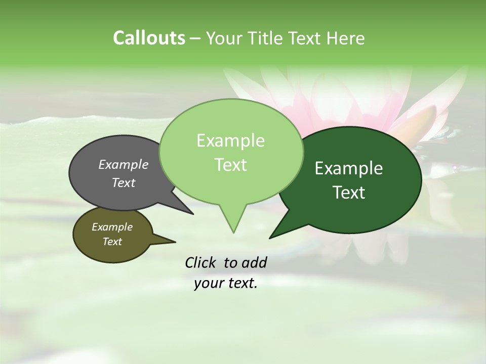 Leaf Aquatic Wallpaper PowerPoint Template