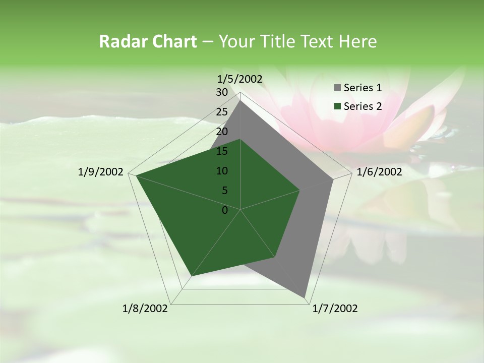 Leaf Aquatic Wallpaper PowerPoint Template