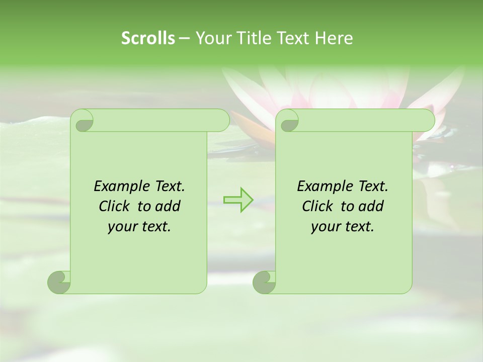 Leaf Aquatic Wallpaper PowerPoint Template