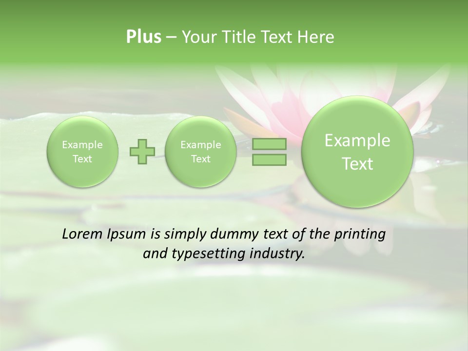 Leaf Aquatic Wallpaper PowerPoint Template