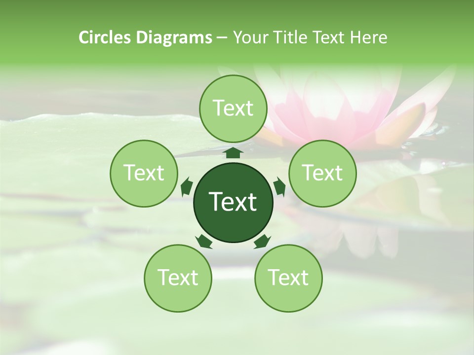 Leaf Aquatic Wallpaper PowerPoint Template