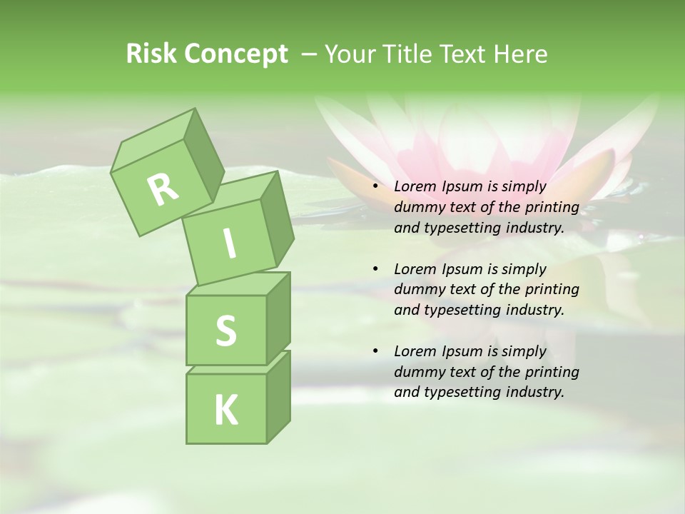 Leaf Aquatic Wallpaper PowerPoint Template