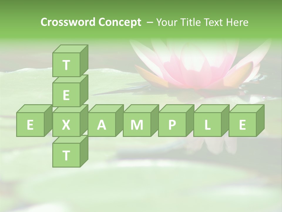 Leaf Aquatic Wallpaper PowerPoint Template