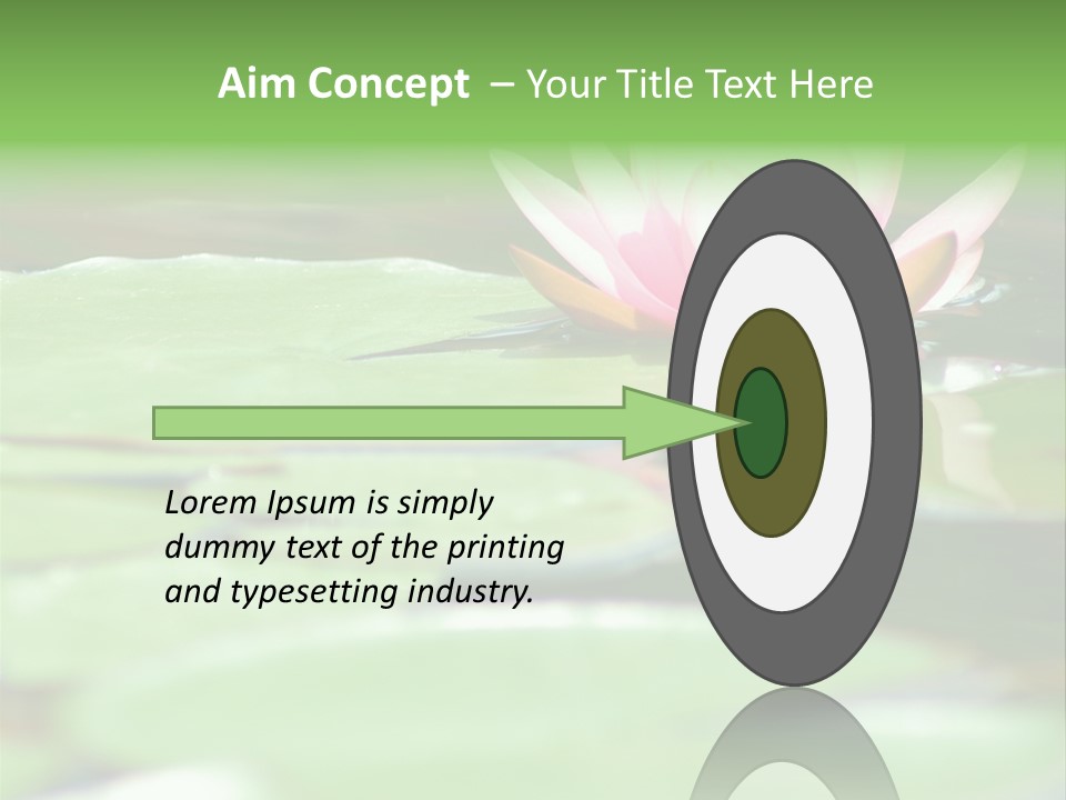 Leaf Aquatic Wallpaper PowerPoint Template