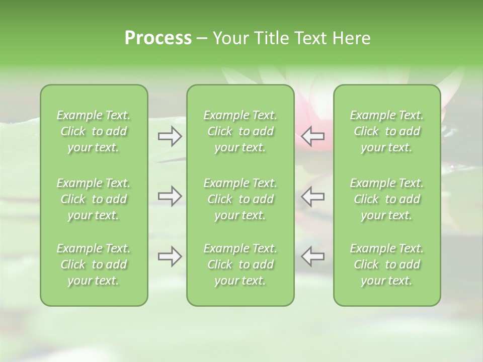 Leaf Aquatic Wallpaper PowerPoint Template