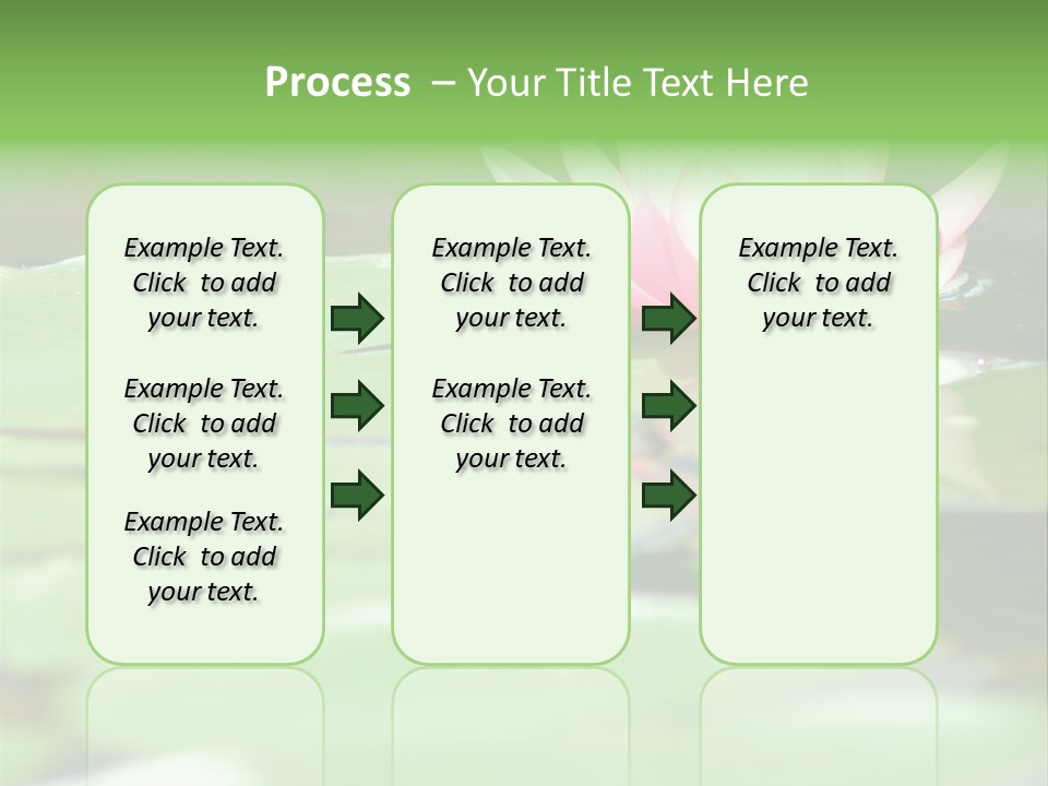 Leaf Aquatic Wallpaper PowerPoint Template