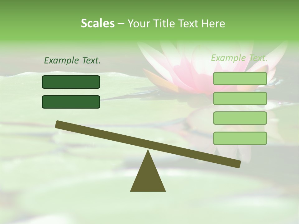 Leaf Aquatic Wallpaper PowerPoint Template