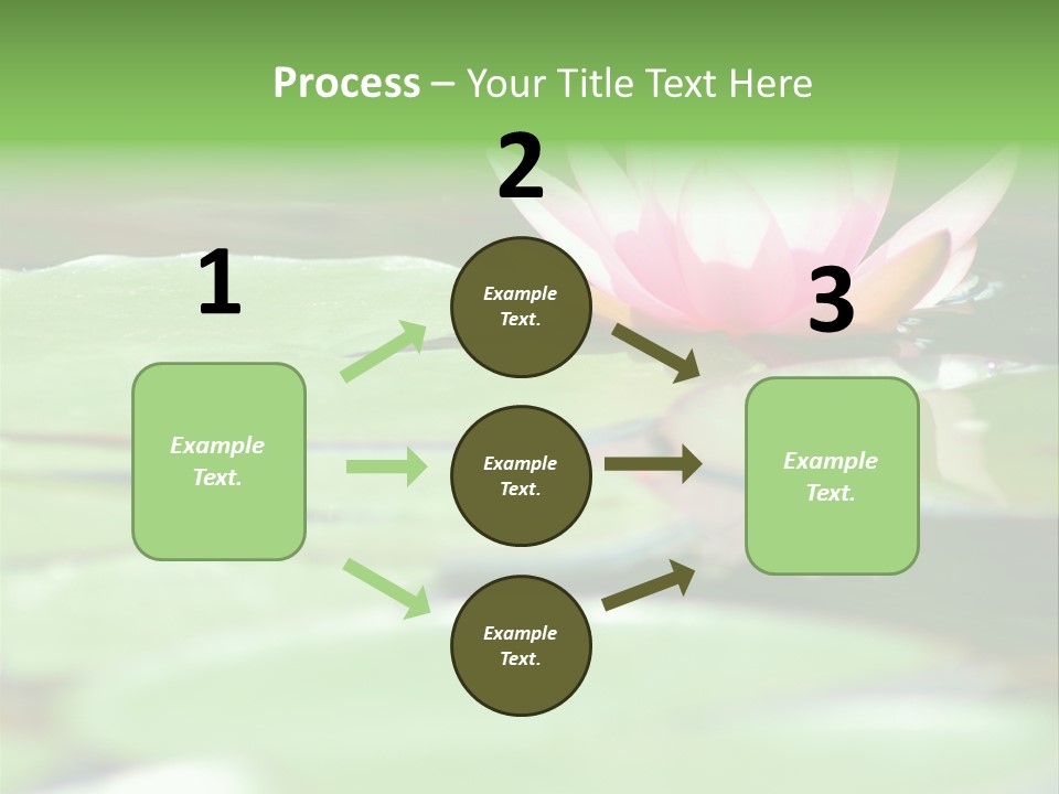 Leaf Aquatic Wallpaper PowerPoint Template