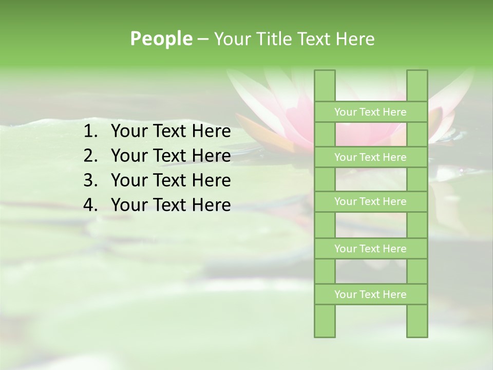 Leaf Aquatic Wallpaper PowerPoint Template