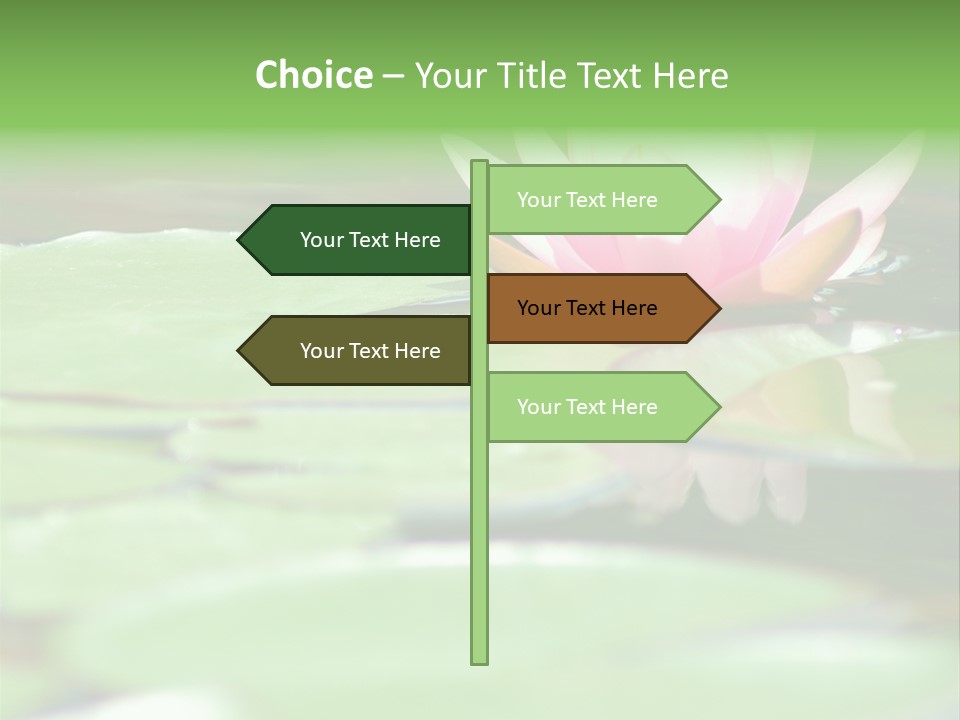 Leaf Aquatic Wallpaper PowerPoint Template