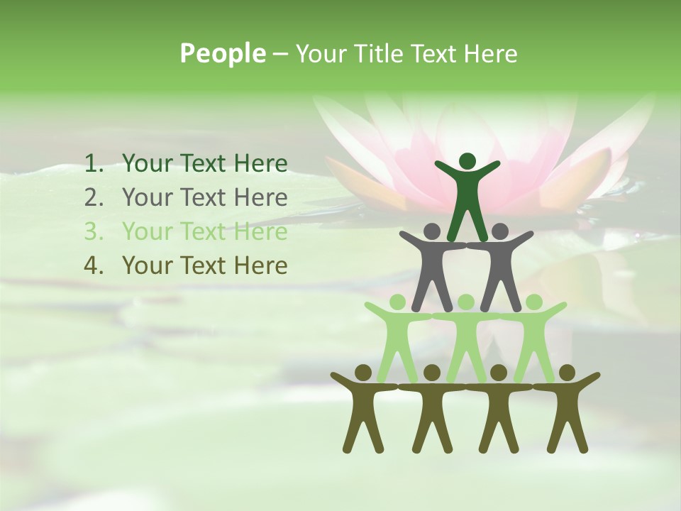 Leaf Aquatic Wallpaper PowerPoint Template