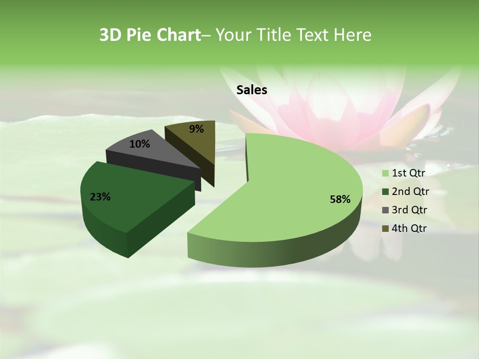 Leaf Aquatic Wallpaper PowerPoint Template