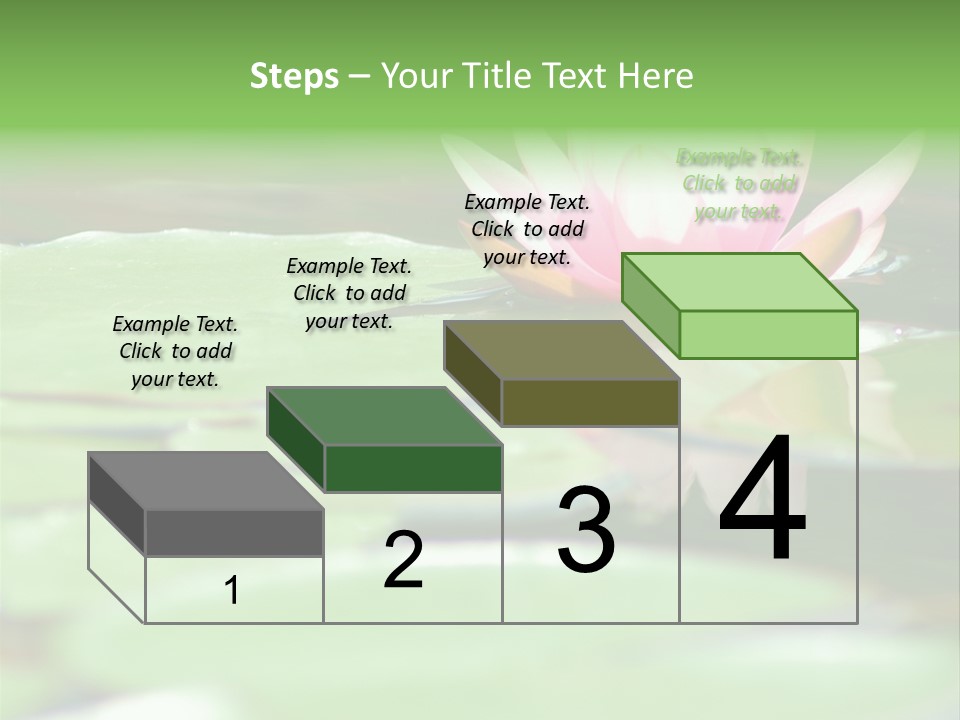 Leaf Aquatic Wallpaper PowerPoint Template