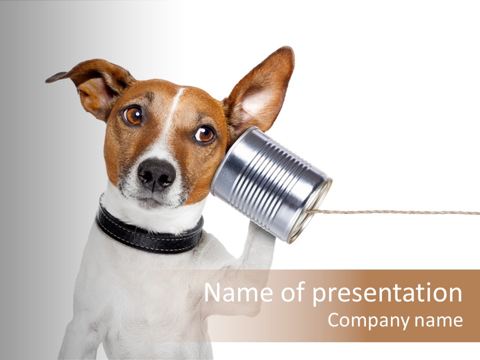 Can Cute Chat PowerPoint Template