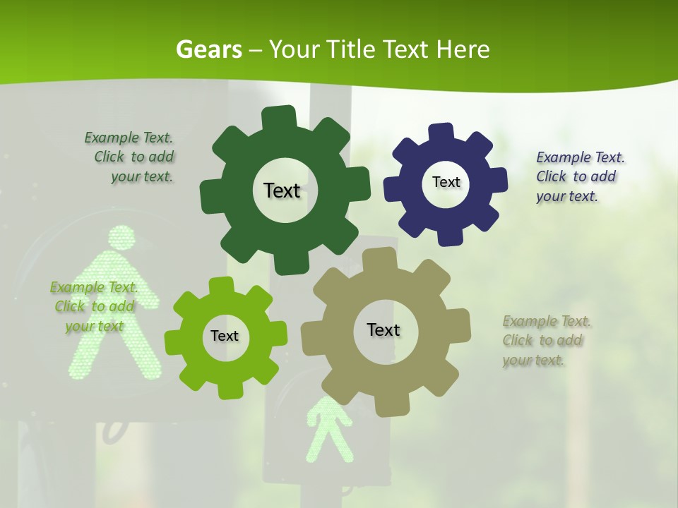Traffic Lights People Color PowerPoint Template