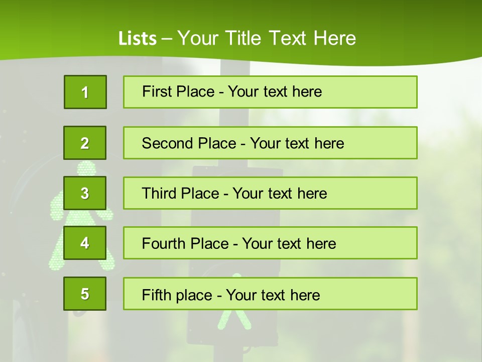 Traffic Lights People Color PowerPoint Template