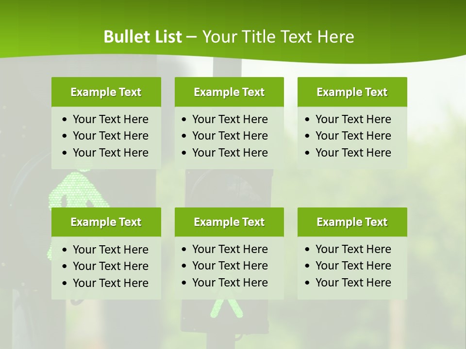 Traffic Lights People Color PowerPoint Template