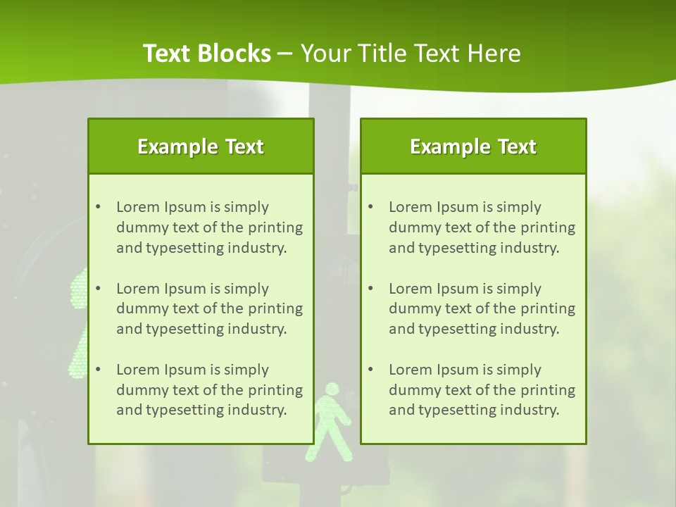 Traffic Lights People Color PowerPoint Template