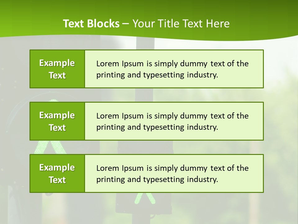 Traffic Lights People Color PowerPoint Template