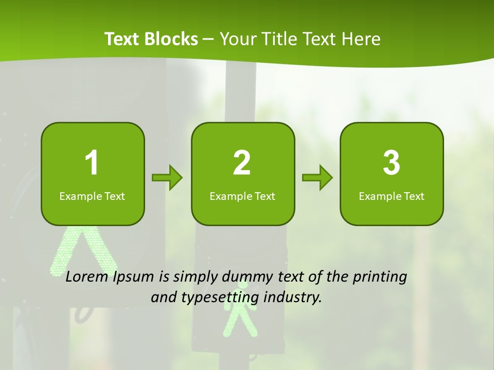 Traffic Lights People Color PowerPoint Template