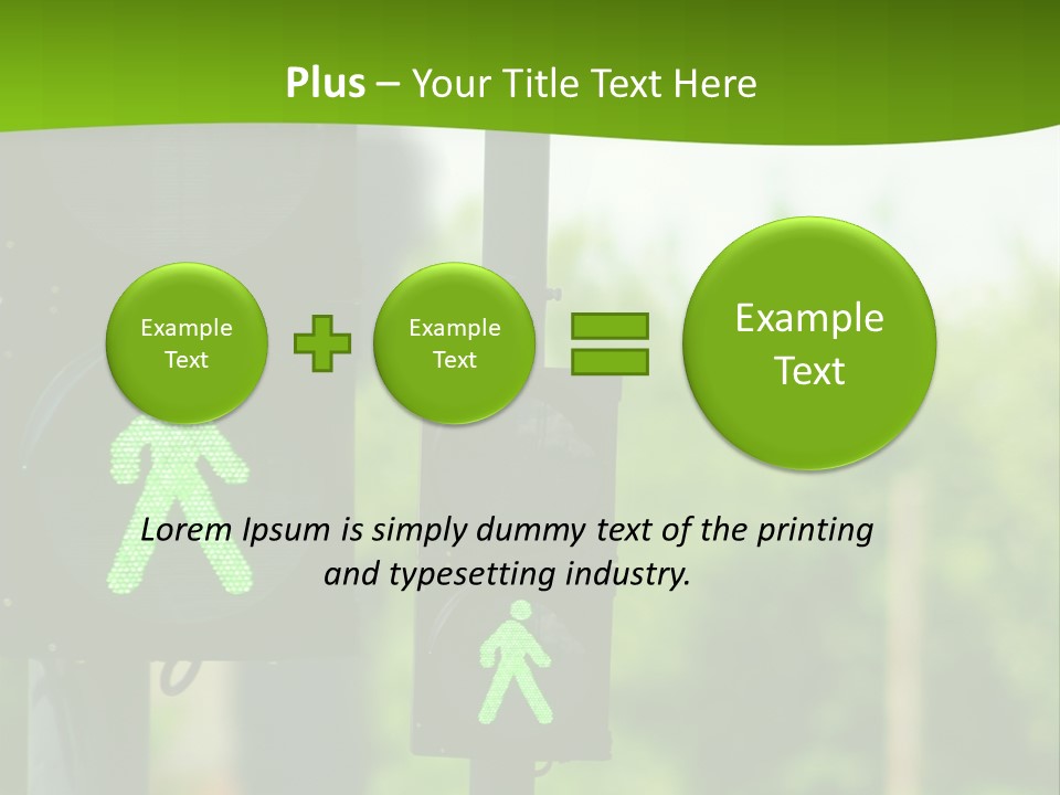 Traffic Lights People Color PowerPoint Template