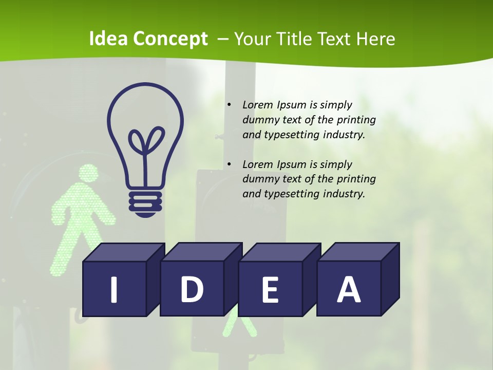 Traffic Lights People Color PowerPoint Template