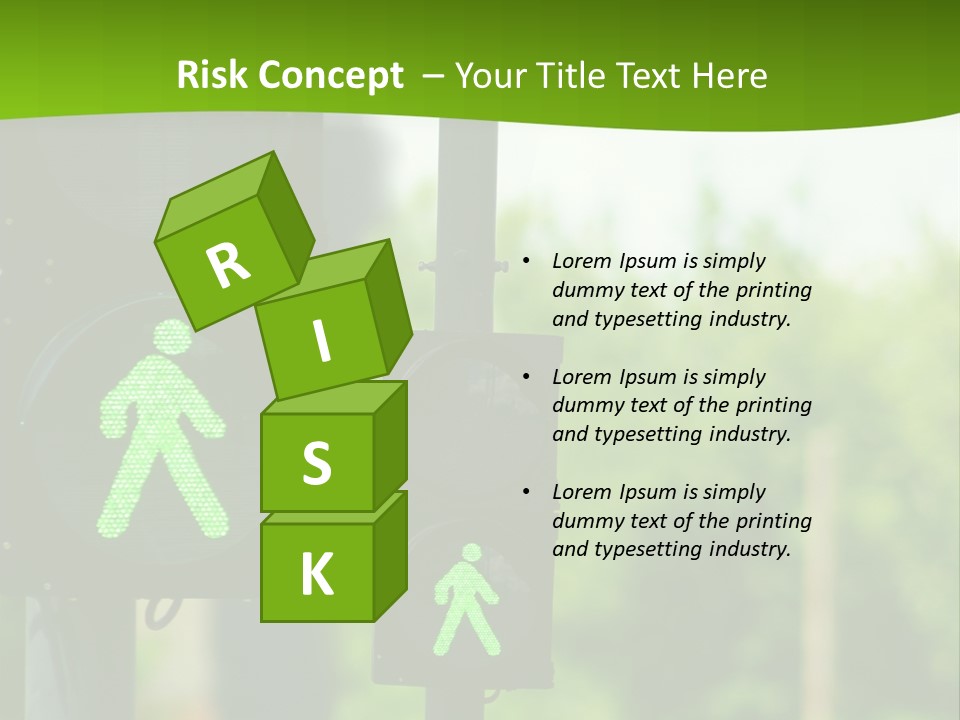 Traffic Lights People Color PowerPoint Template