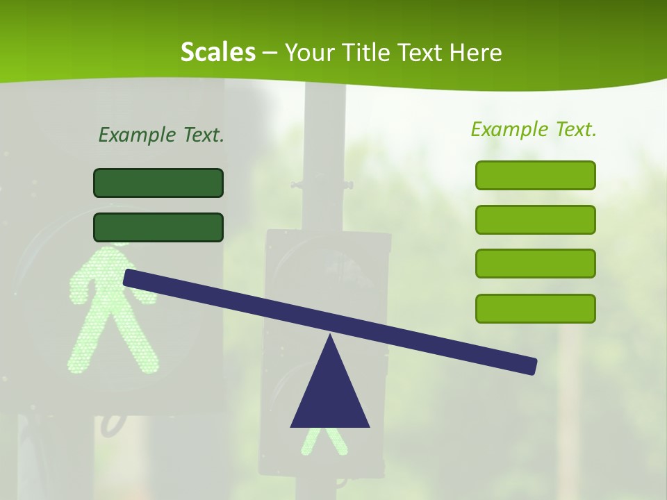 Traffic Lights People Color PowerPoint Template