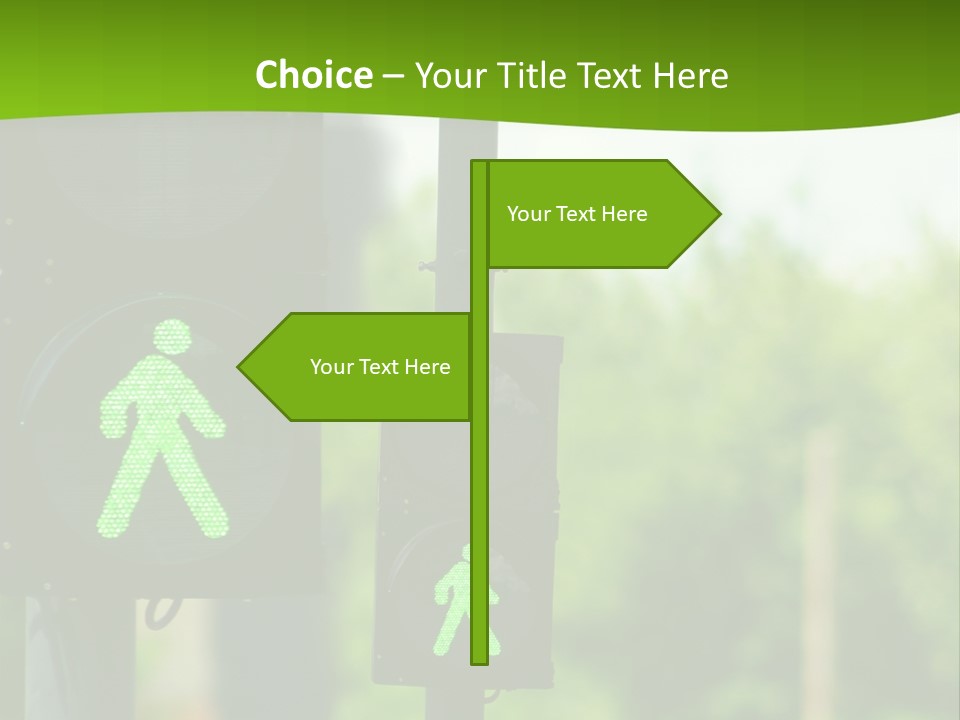 Traffic Lights People Color PowerPoint Template