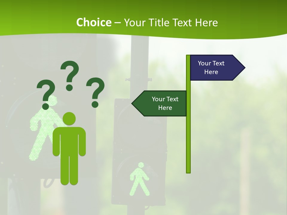 Traffic Lights People Color PowerPoint Template