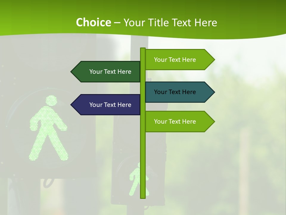 Traffic Lights People Color PowerPoint Template