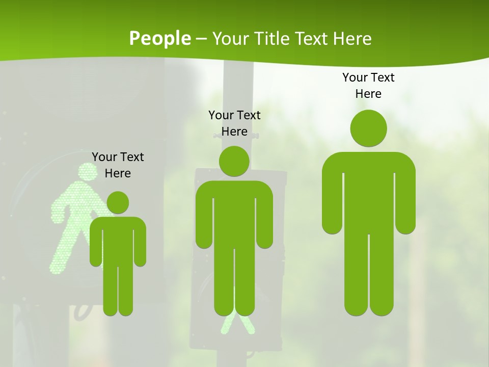 Traffic Lights People Color PowerPoint Template