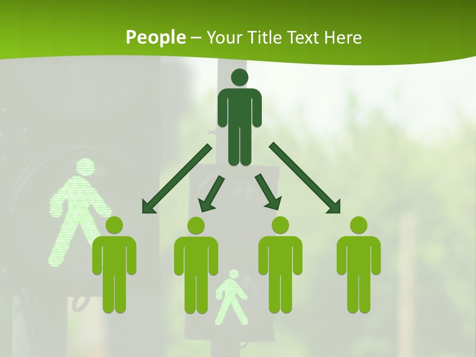 Traffic Lights People Color PowerPoint Template