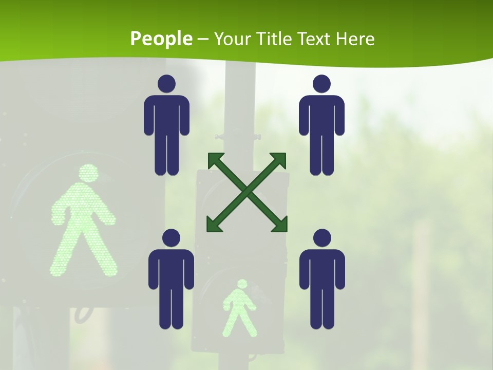 Traffic Lights People Color PowerPoint Template