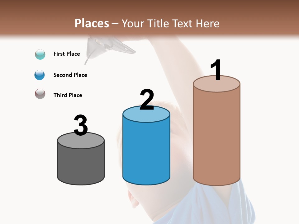 Frost Background Cube PowerPoint Template