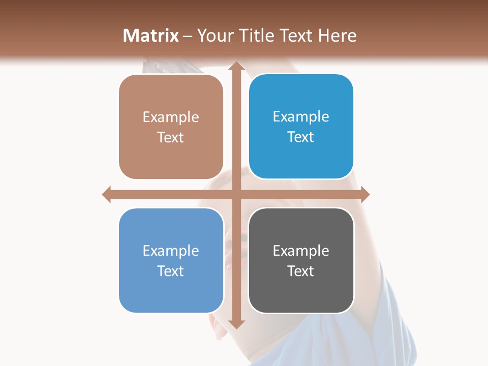 Frost Background Cube PowerPoint Template